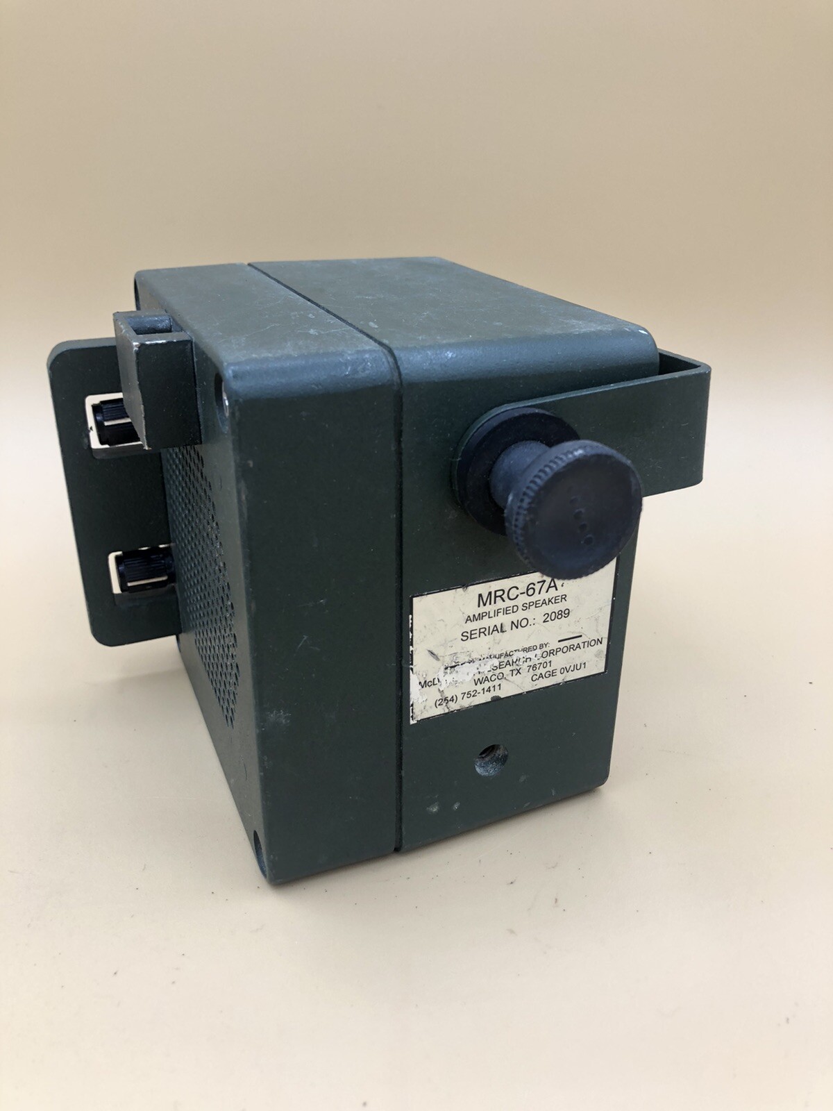 MILITARY MCDOWELL RESEARCH MRC-67A AMPLIFIED SPEAKER , 5965-01-511-3633