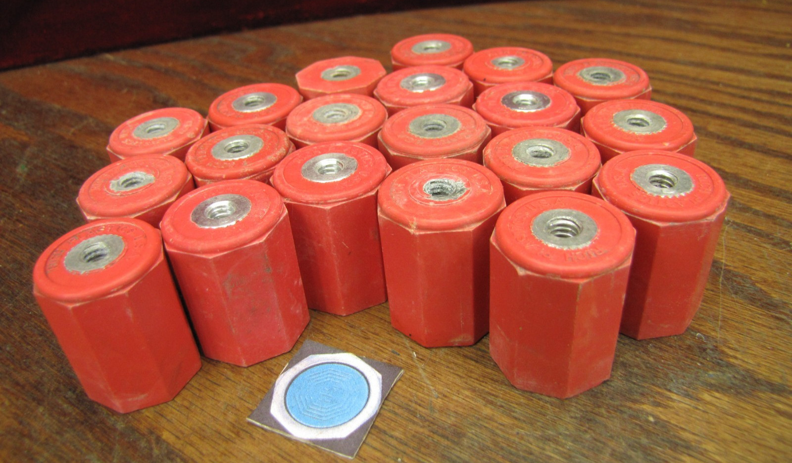Rich Plastics USA (20) lot 1.25″ T x 1″ W Red Hex Standoff Insulators
