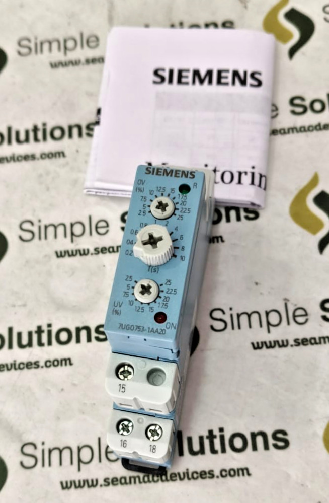 2PCS LOT- Siemens 7UG0753-1AA20 Voltage Monitoring Relays- New