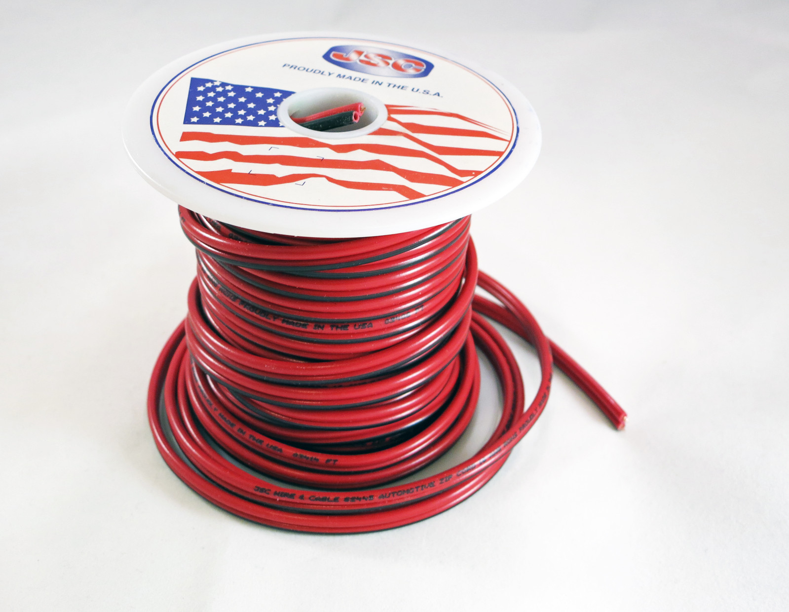 16, 18 AWG JSC Red/Black Stranded Copper Zip Wire Cable Cord 50′ 100′ feet GA