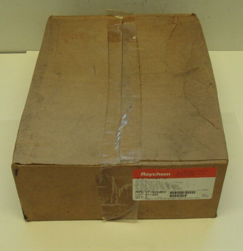 RAYCHEM INDOOR TERMINATION FOR WIRE SHIELF P/N: TFT-153R-G BOX OF 3 KITS