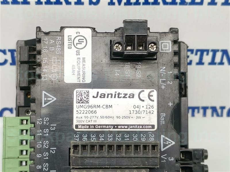 Janitza UMG96RM-CBM 5222066 UMG96RMCBM Power Analyzer Expedited Shipping