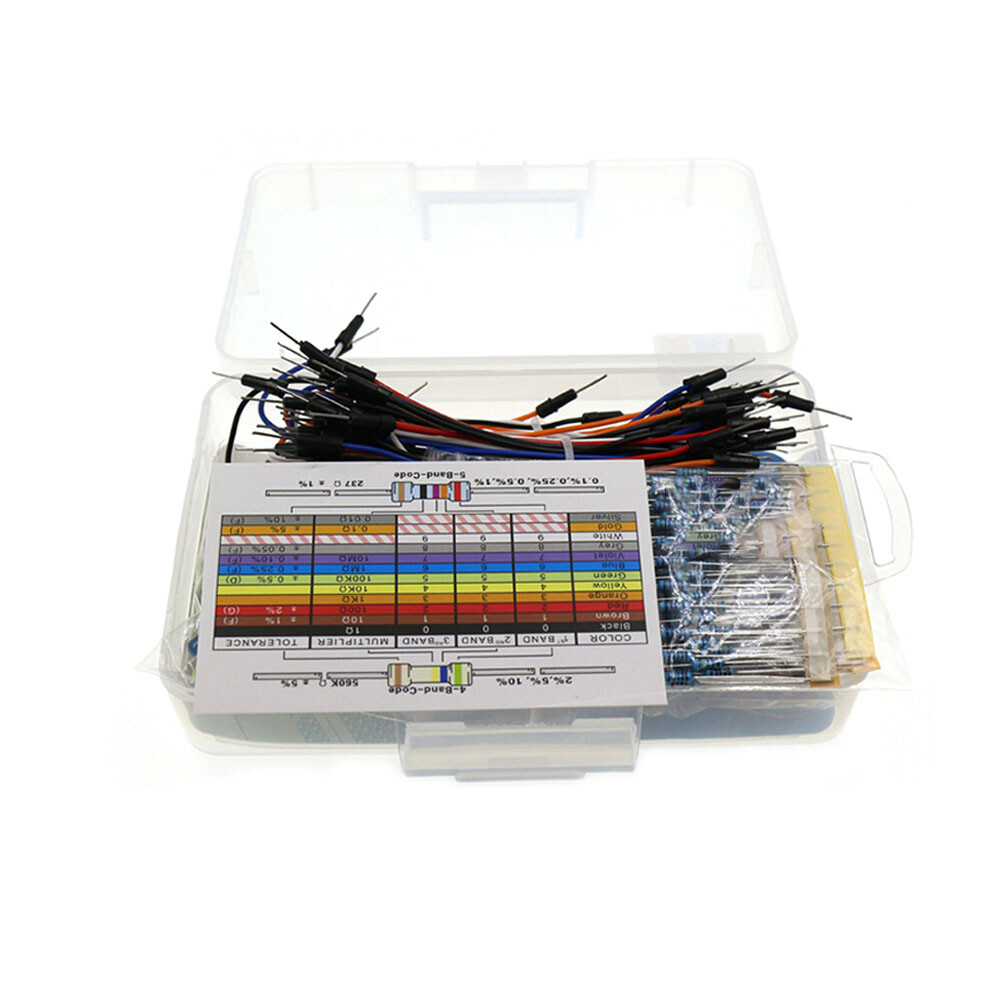 1* UNO R3 Starter Kit For Arduino Resistor/LED/Capacitor/Jumper Wires/Breadboard
