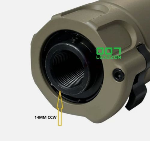 1x SOCOM556-MINI2 14mm CCW Non-functional Suppressor Dark Earth Tan Toy Mode