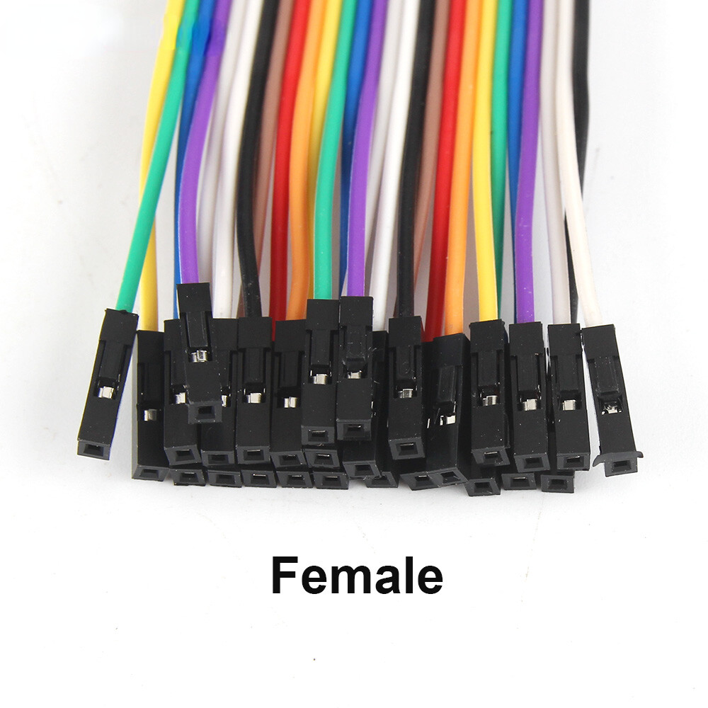 40 Pin Dupont Cables M-F, M-M, F-F Jumper Breadboard Wire GPIO Ribbon Pi Arduino