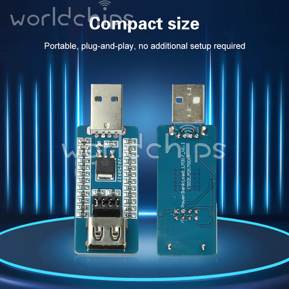 5pc USB A Power Bank Virtual Load Anti-Shutdown Module Switchable Output Current