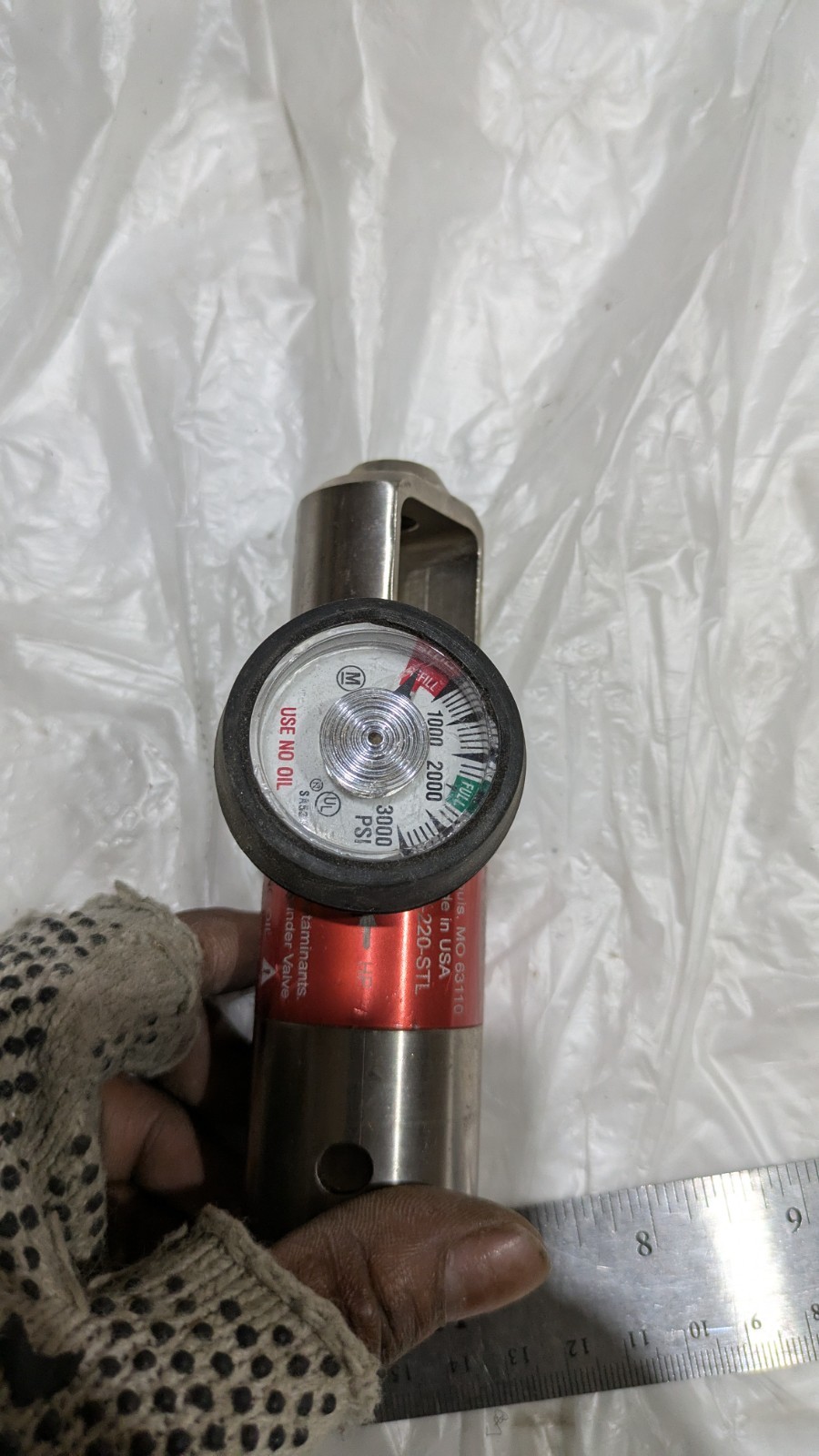 LIFE SUPPORT PRODUCTS L270-220-STL 3000 PSI 50 PSI 2200 PSI