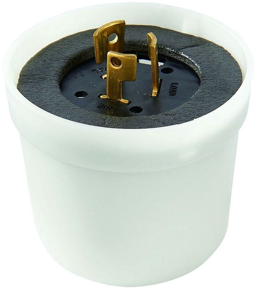 Intermatic K4500, 480 VAC, 15 A, Receptacle Shorting Plug for Photocontrol, 1 pc