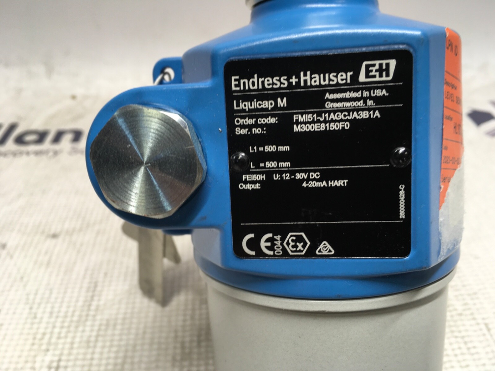 Endress+Hauser level sensor, FMI51-JAGCJA3B1A, NOS, LG-2857
