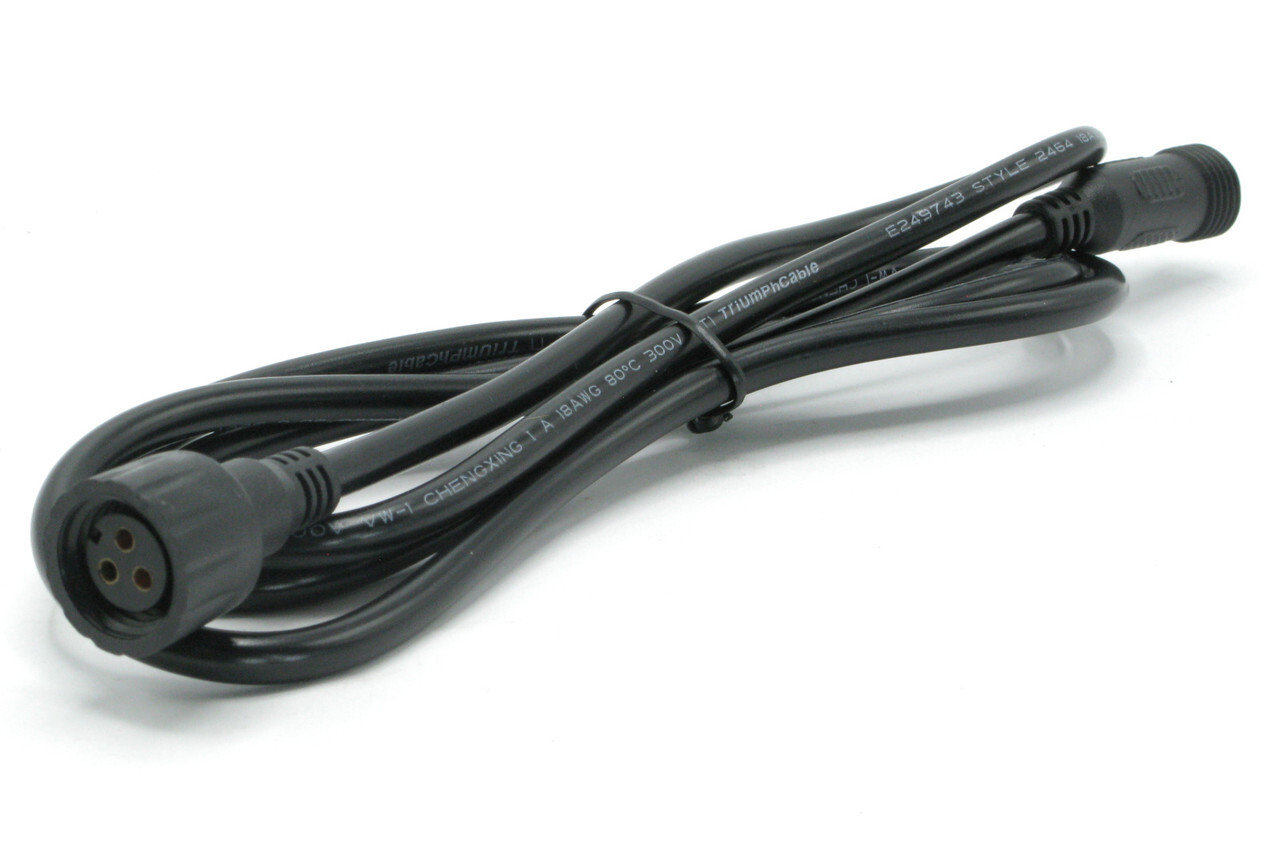 3-Conductor 18 Gauge Weather-Tight Extension Cable, 48 Inch Long