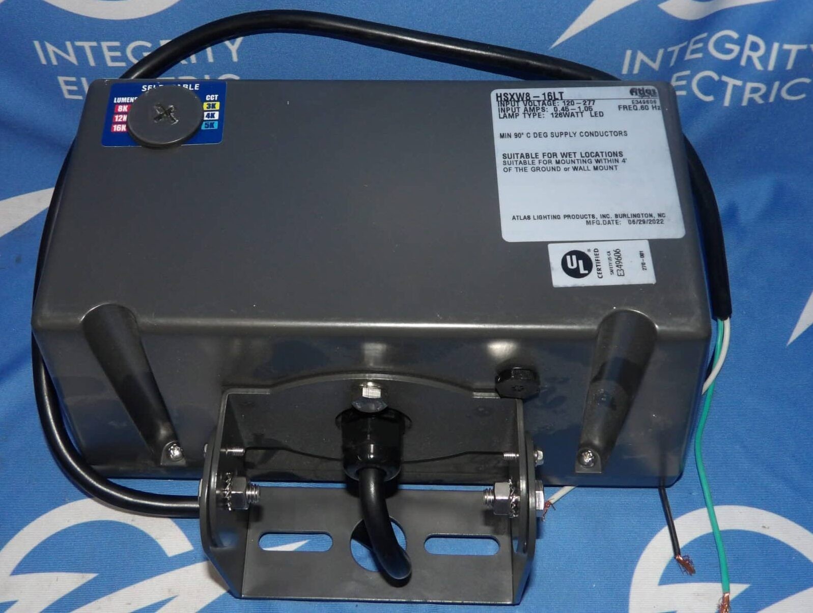 NIB Atlas American Lighting HSXW8-16LT Hawk 8-16K Selectable Flood Light + 1 …