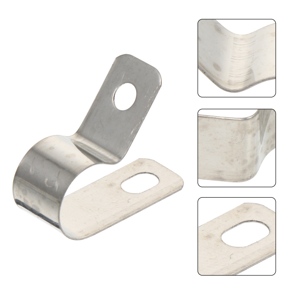 20Pcs Stainless Steel R-Type Cable Clamps Convenient Cord Fixing Holders