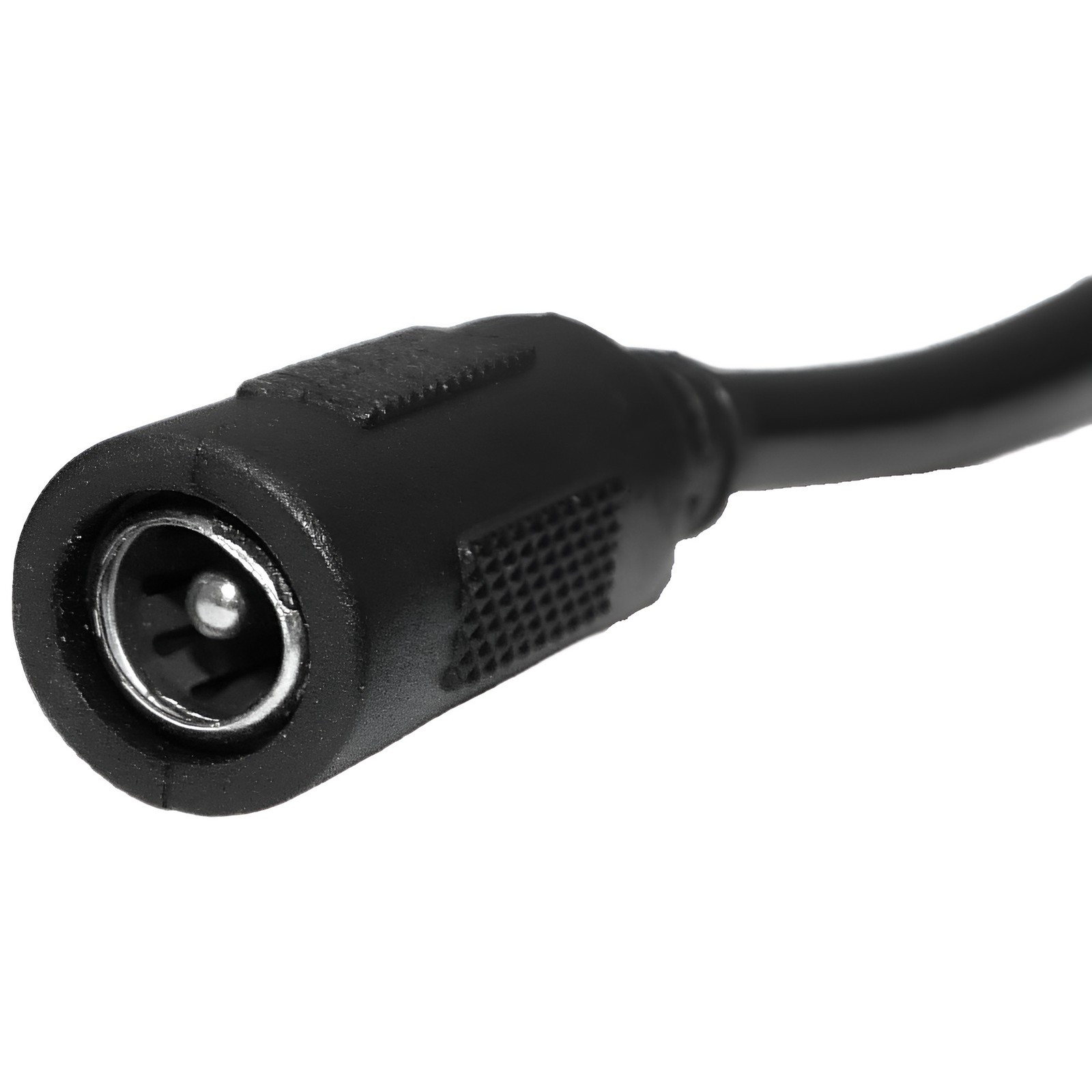 25-pack DC Power B/W Pigtail Female Barrel Jack 6-inch Cable 5.5mm x 2.1mm 18AWG