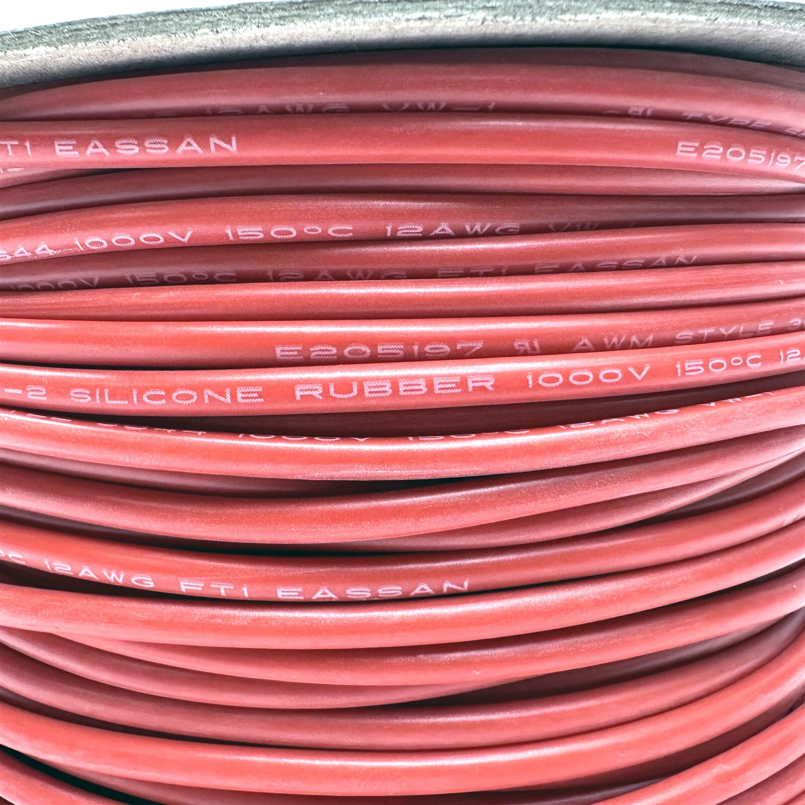 Eassan 12AWG Silicone Rubber Double Insulation Copper Wire RED E205197 6FT NEW