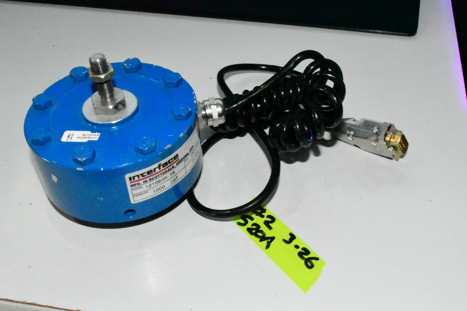 INTERFACE 1210BXH-1K LowProfile Advanced Force Measurement Standard Precision