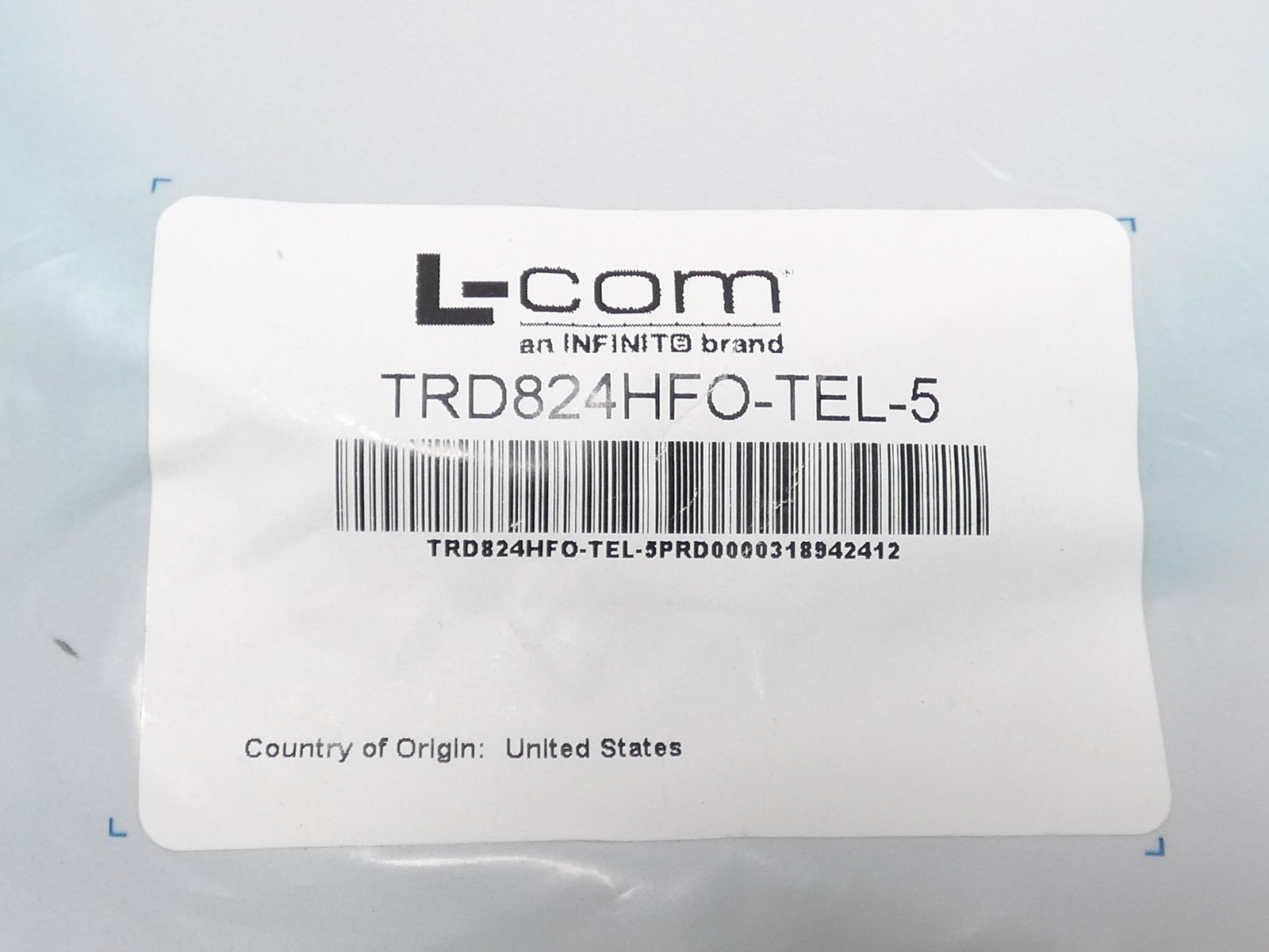 *Lot of 2* L-Com TRD824HFO-TEL-5 Cat5e Industrial Ethernet Cable 5Ft – NEW Su…