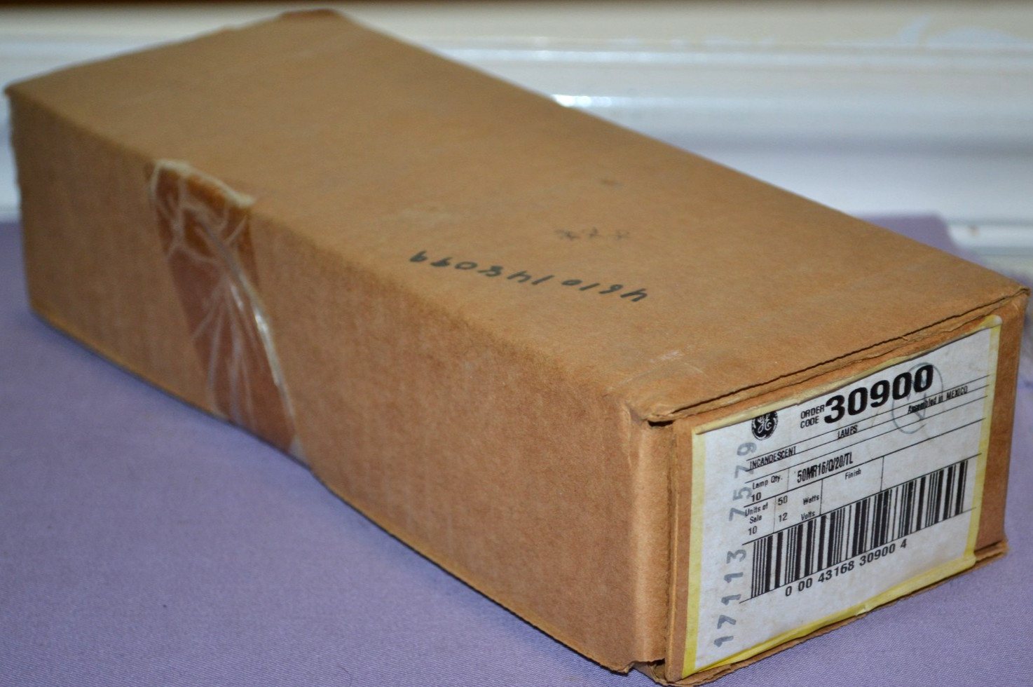 GE 50MR16/Q/20/TL 12V 50W Halogen Twist Lock Flood Light Bulb – 10 Pack — New