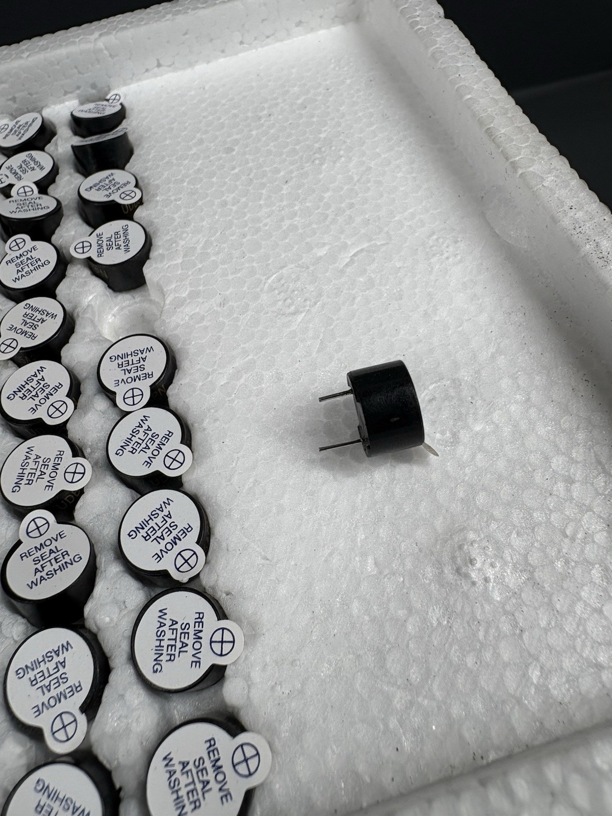 100 PCS 5V Active Buzzer Magnetic Long Continous Beep Tone Alarm Ringer 12MM