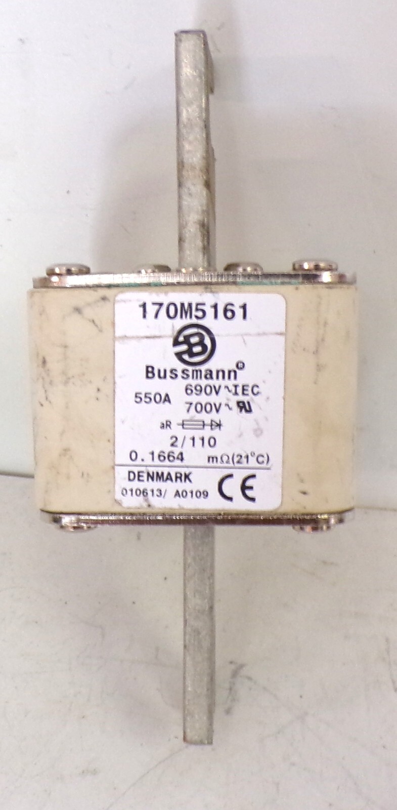 BUSSMANN 170M5161 FUSE 550A 690V made in Denmark Not China / O21