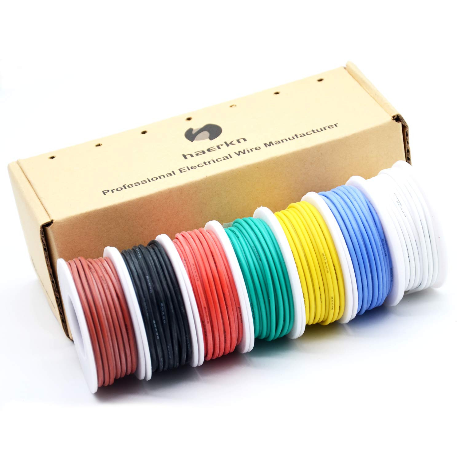 18 Awg Silicone Electrical Wire Cable 7 Colors (13Ft Each) 18 Gauge Hookup Wire