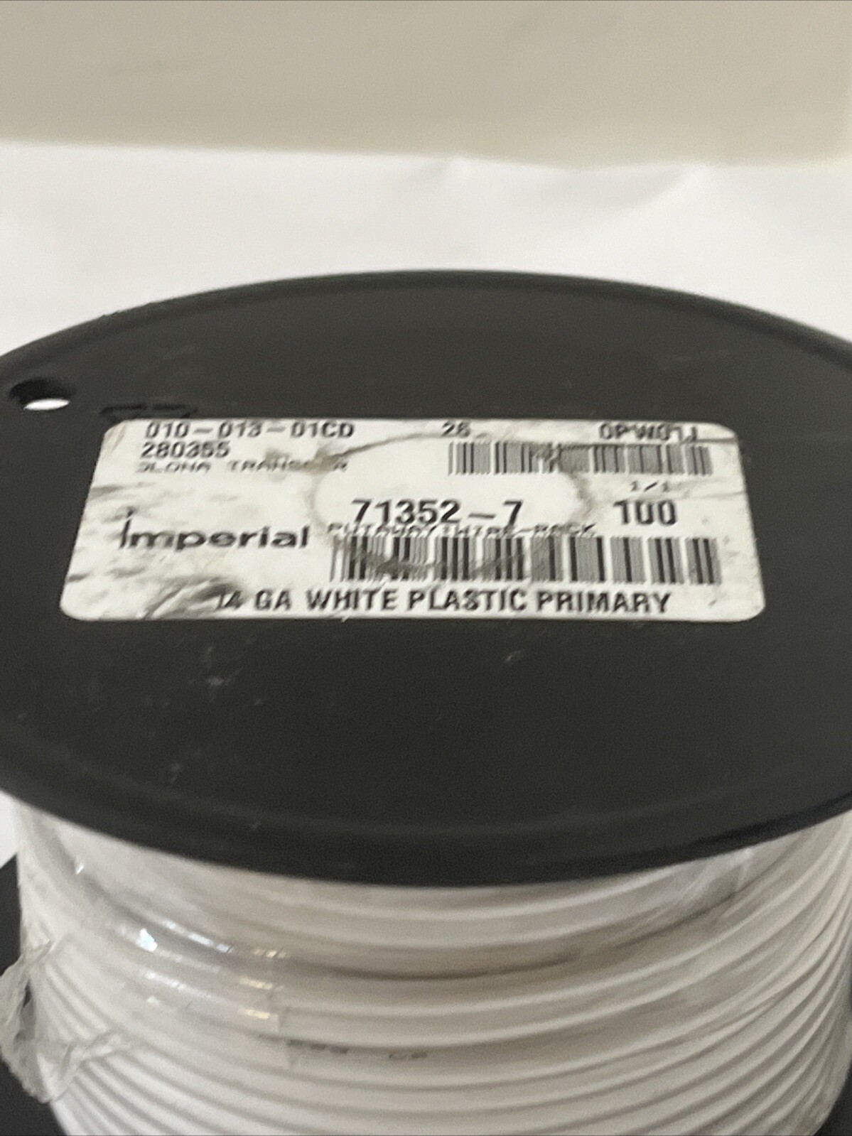 Imperial 71352-7 Primary Wire 14 Ga – White 100′