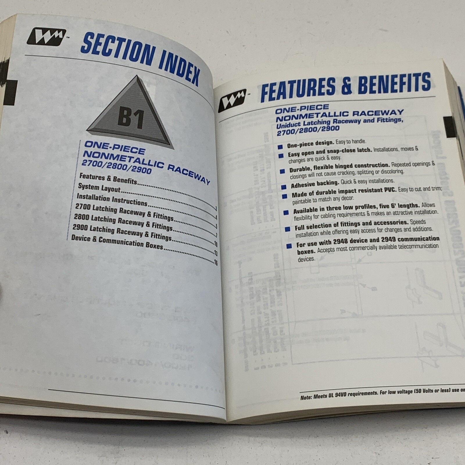 Vintage 1995 Wiremold Walker Products Buyer Guide Catalog Order Book