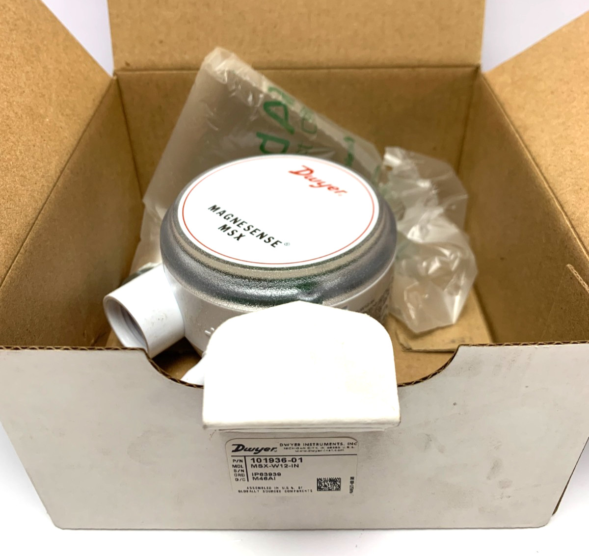 DWYER 101936-01 MSX-W12-IN Differential Pressure Transmitter 0-5” WC FAST SHIP