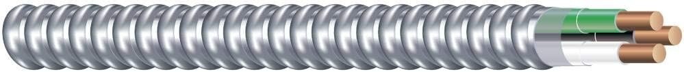 Woods 68579223 100′ 14/2 MC Alum Cable, 100 Foot Black