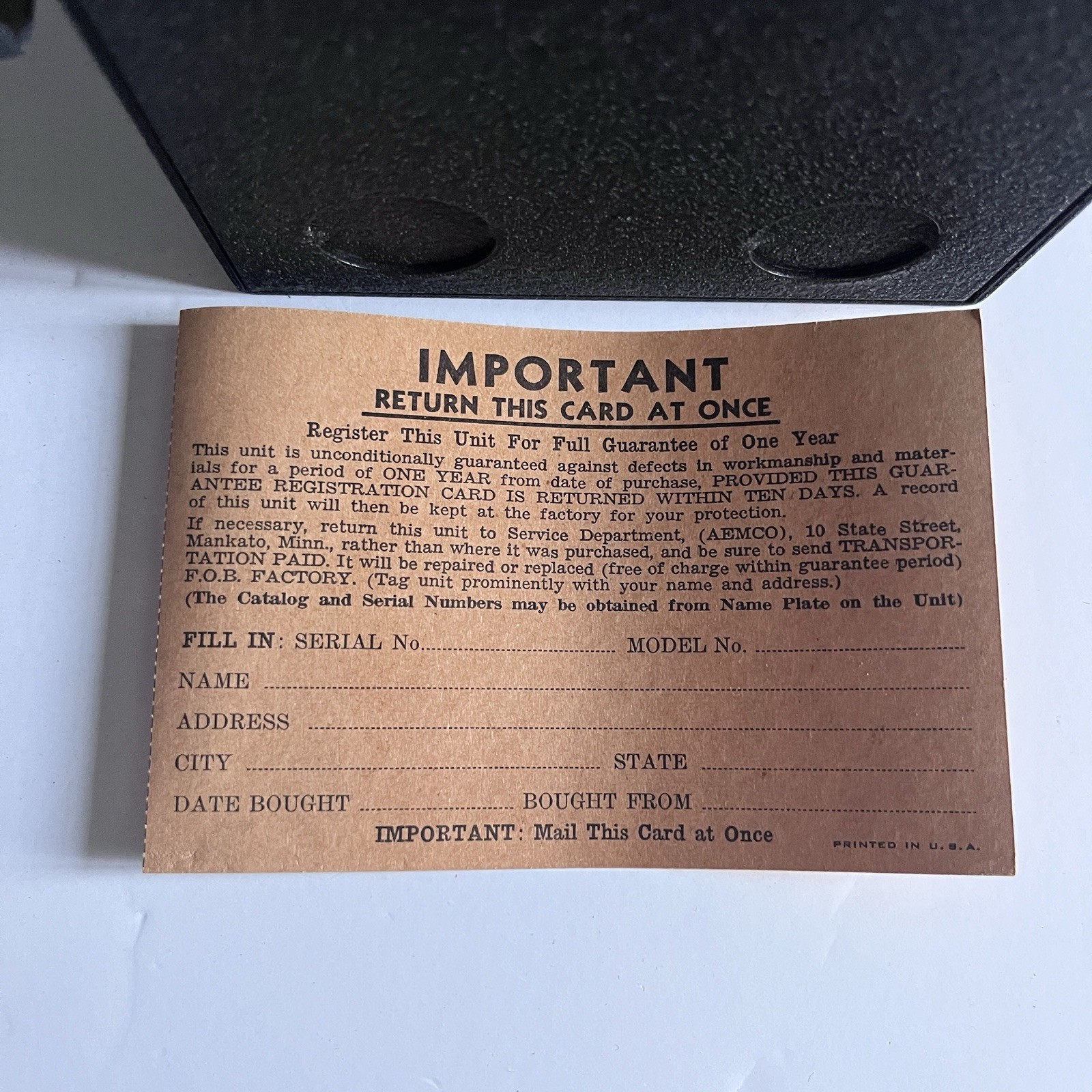 Vtg Automatic Electric Manufacturing Co. Synchronous Operated Time Switch NOS