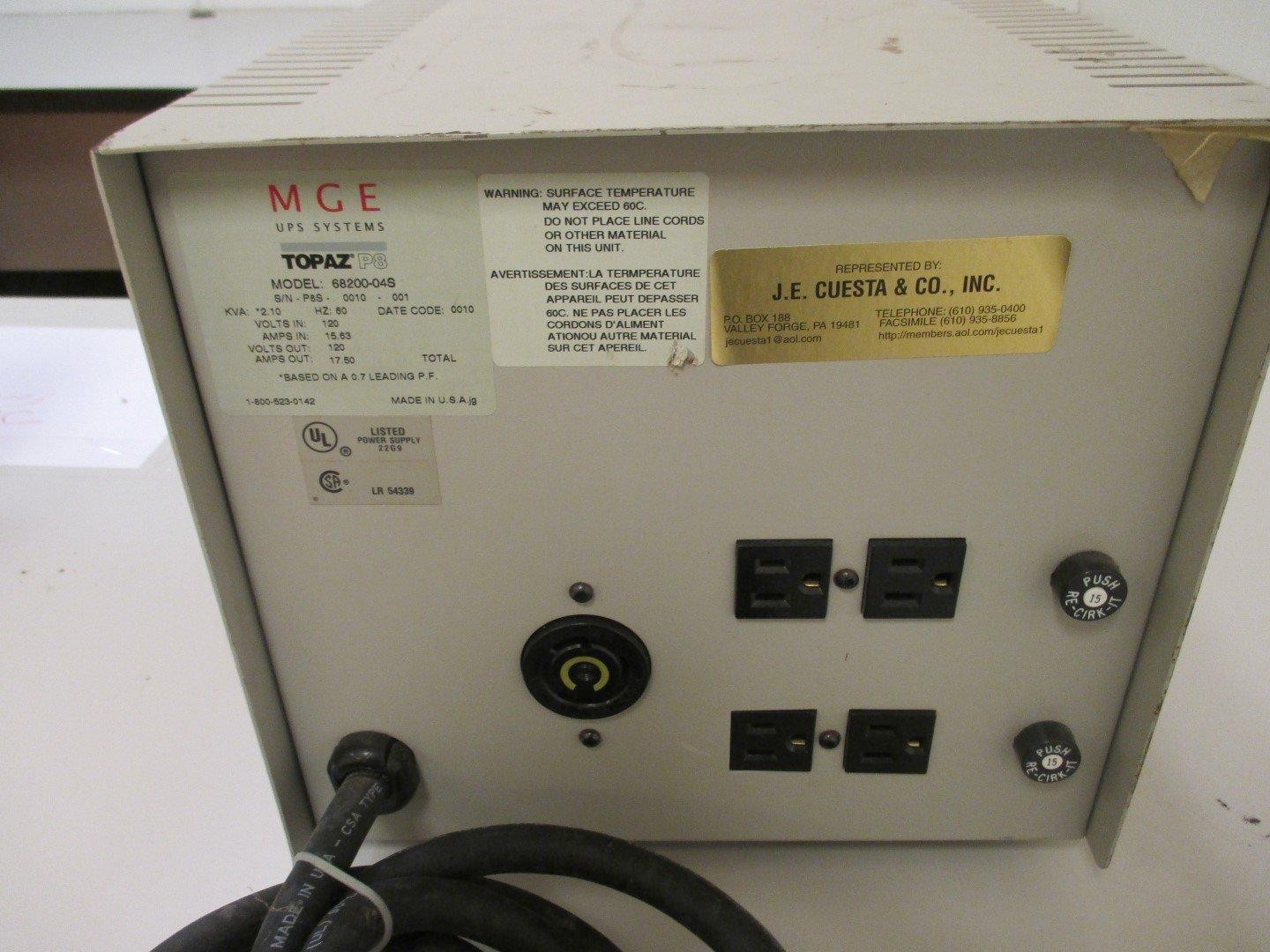 Topaz 68200-04S MGE UPS Systems P8 Power Conditioner