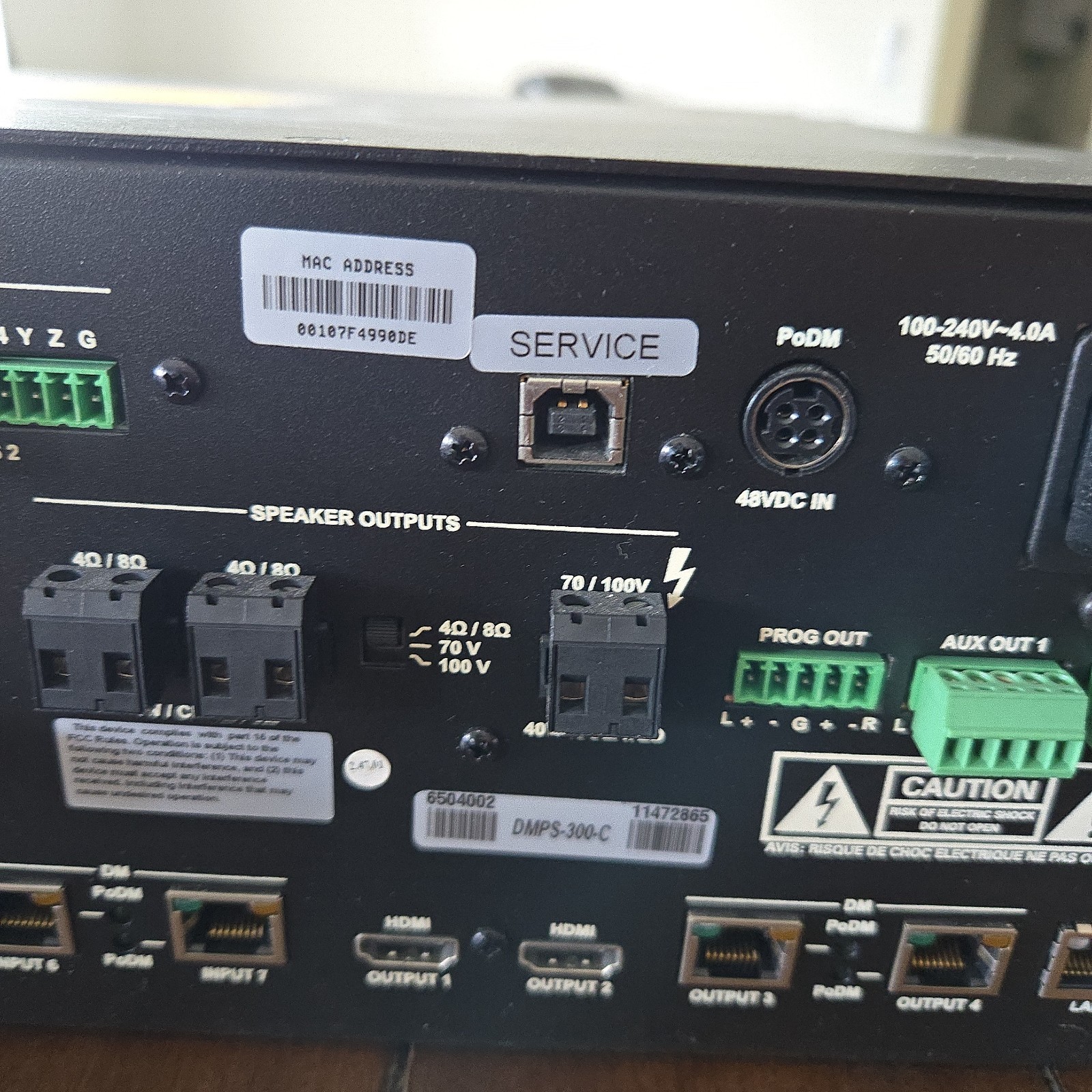 Crestron DMPS-300-C DigitalMedia Presentation System 300 USED