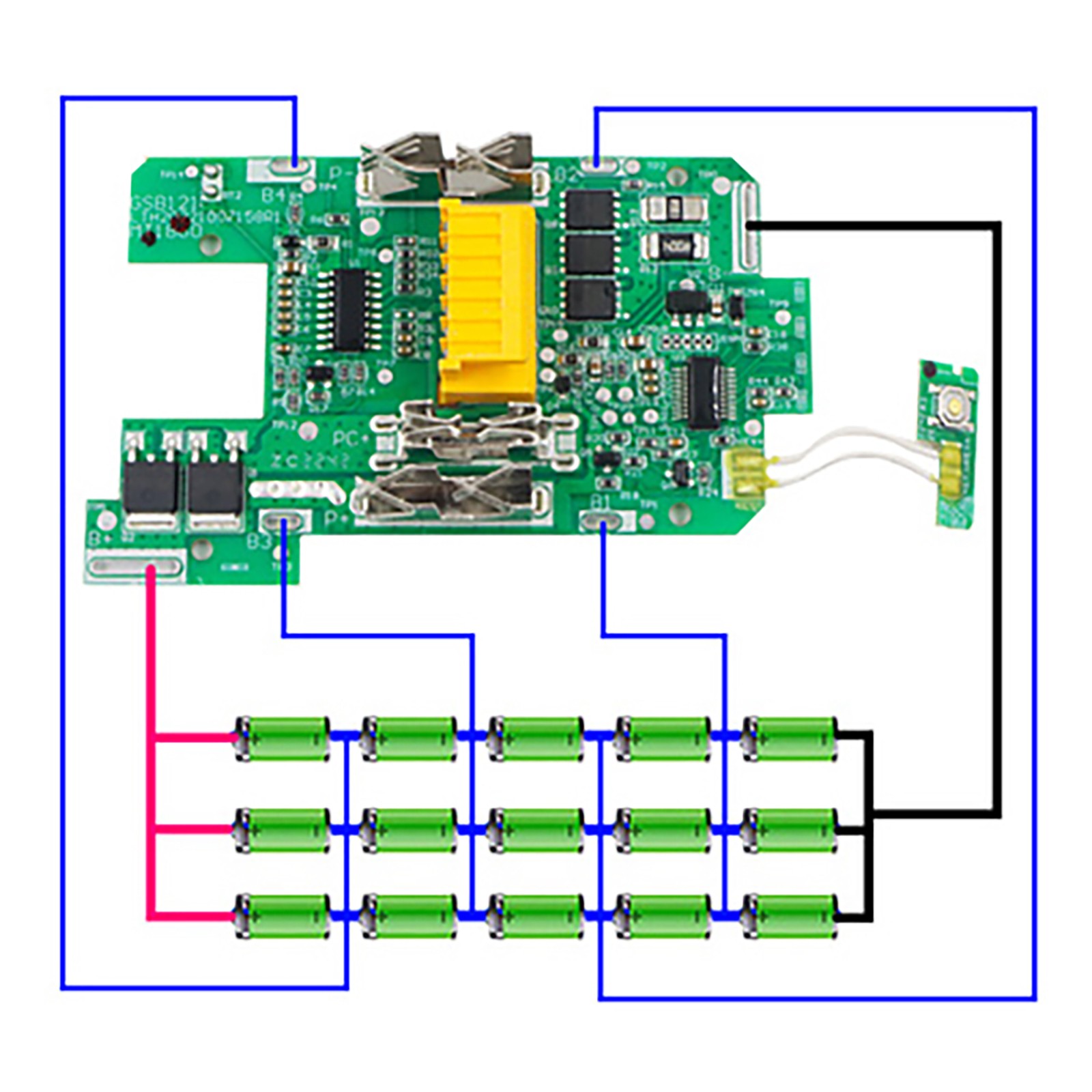 For MAKITA 18V 9Ah Li-ion Battery PCB Board Battery Shell Circuit Housing Case