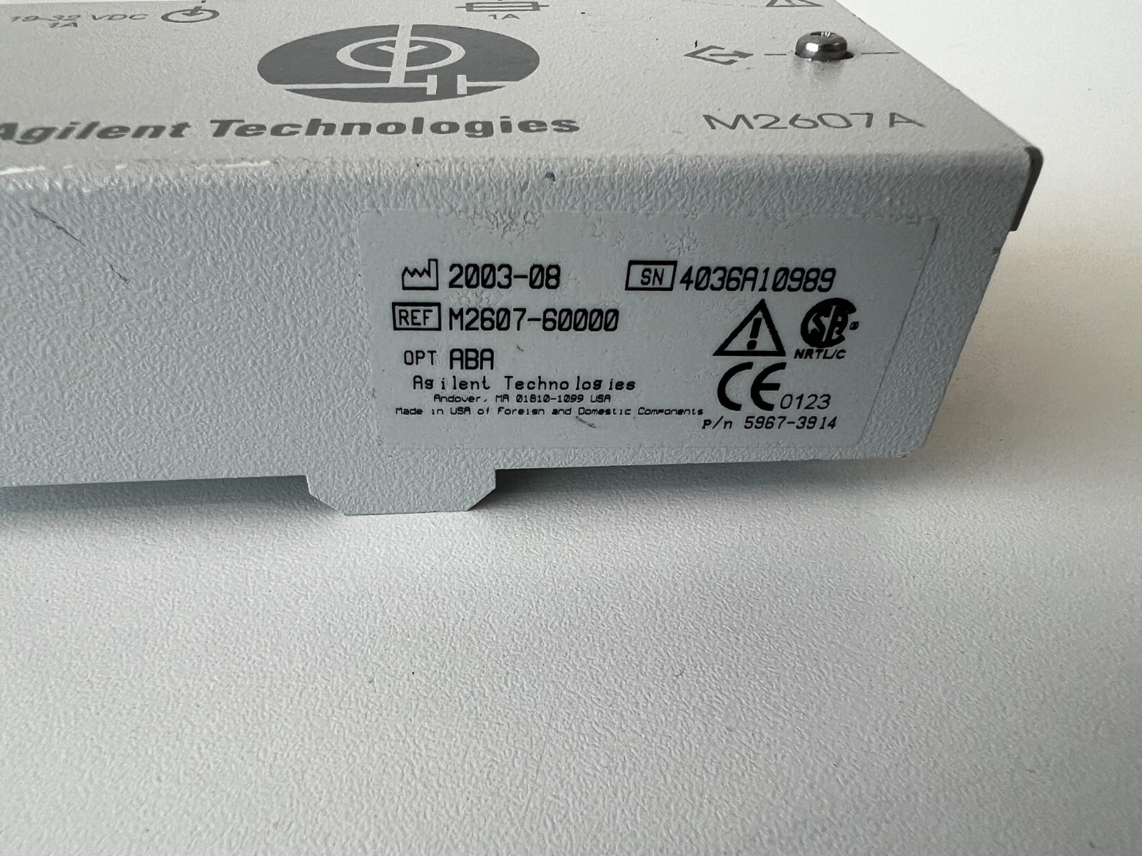 BB19: Lot of 2 AGILENT M2607A TELEMETRY AMPLIFIER AMP RECEIVER M2607-60000