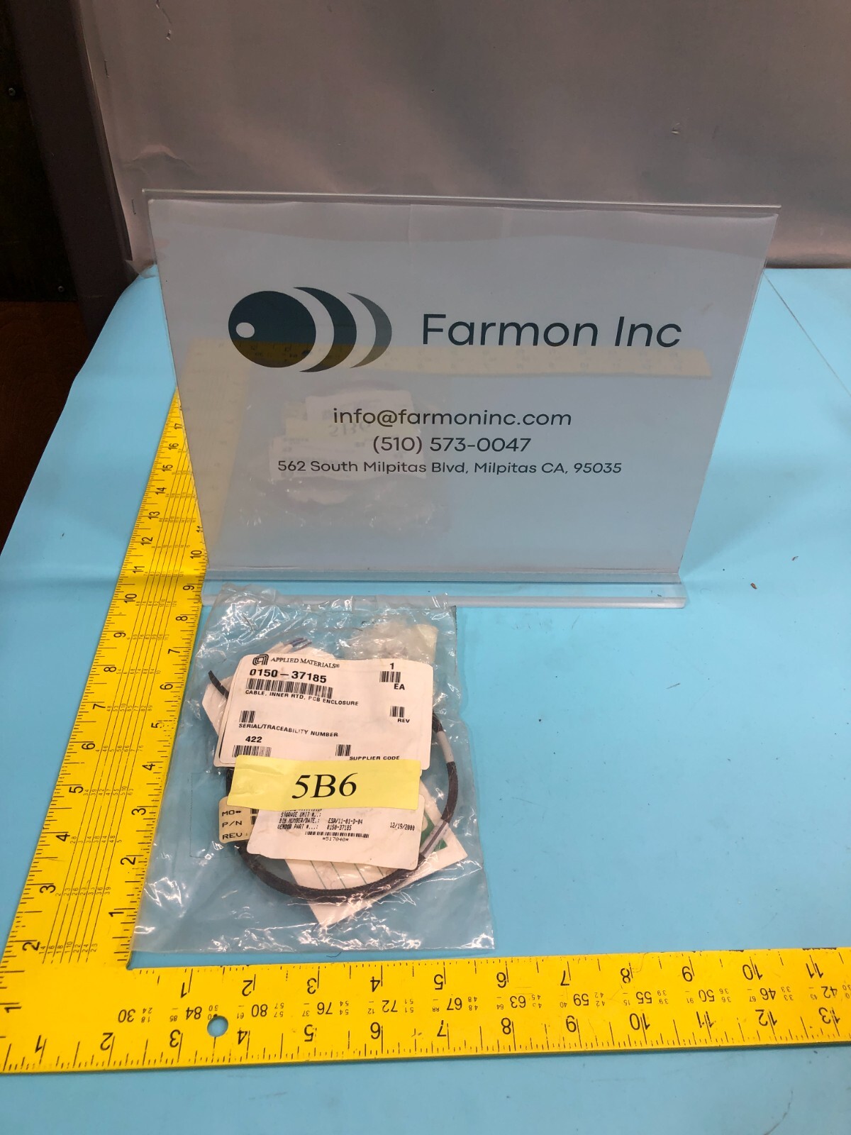 Applied Materials AMAT 0150-37185 CABLE, INNER RTD, PCB ENCLOSURE, 186879