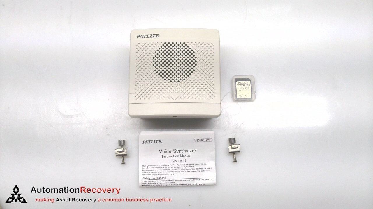 PATLITE BKV-31JF SERIES J, VOICE ANNUNCIATOR, NEW #305501