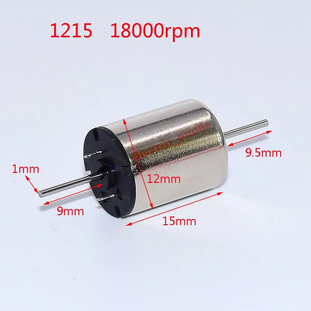 1PC 816 1020 1215 1524 1725 Dual Shaft Coreless Motor DC 6V 9V 12V Strong Magnet