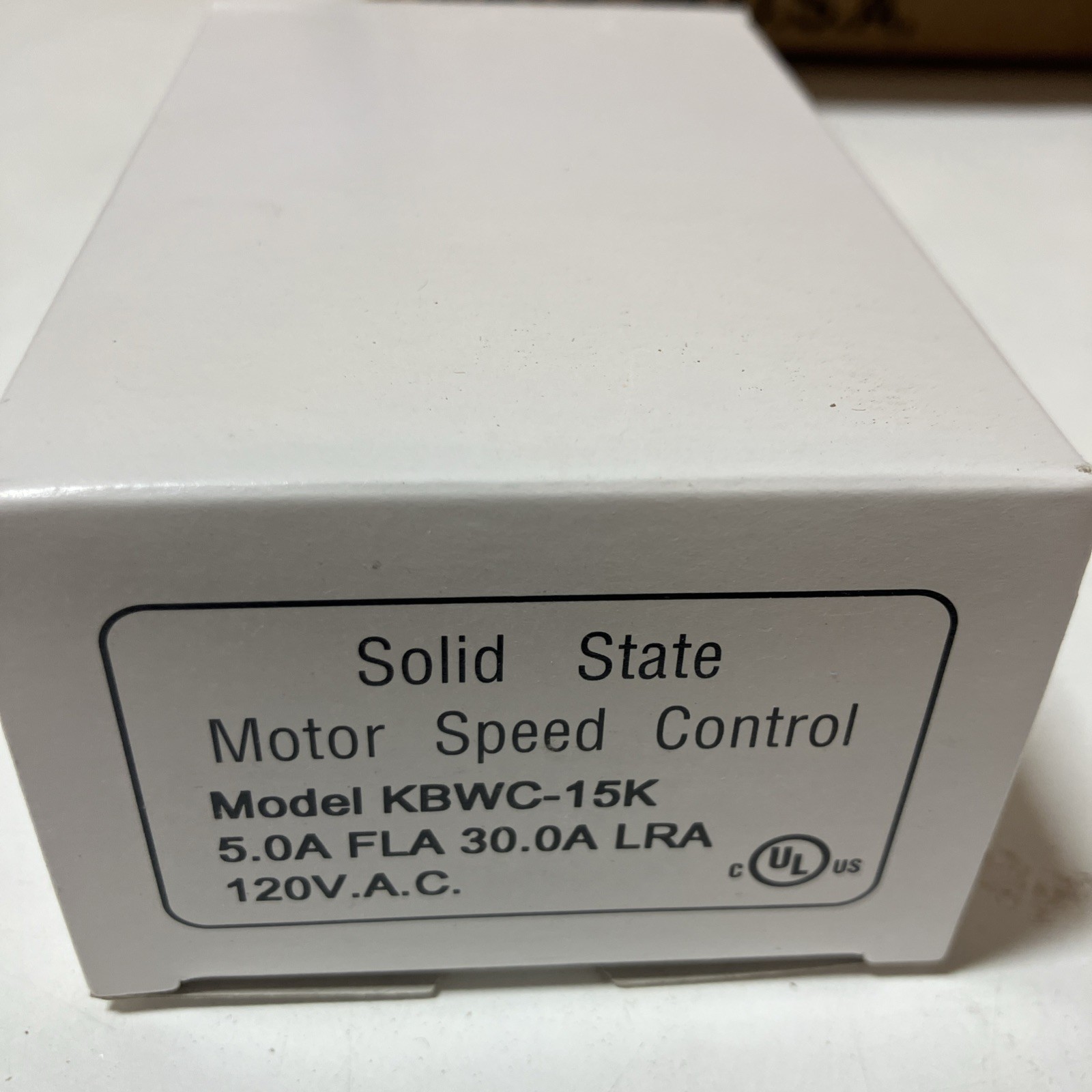 Lot of 5 KBWC-15K Solid State Motor Speed Control 5.0A, 120V