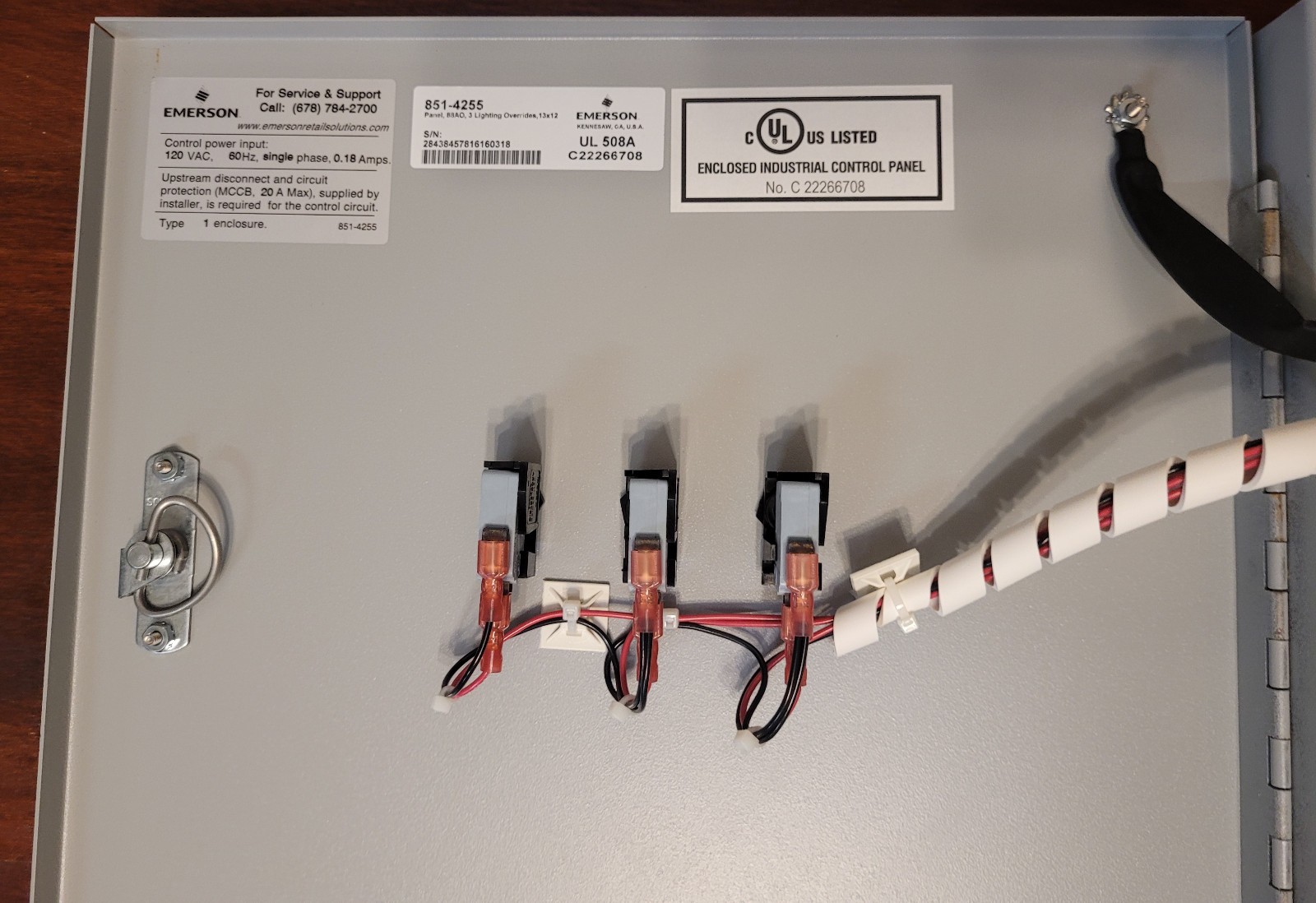 Emerson 851-4255 SP0941430 Lighting Control Panel Indoor Outdoor Sign