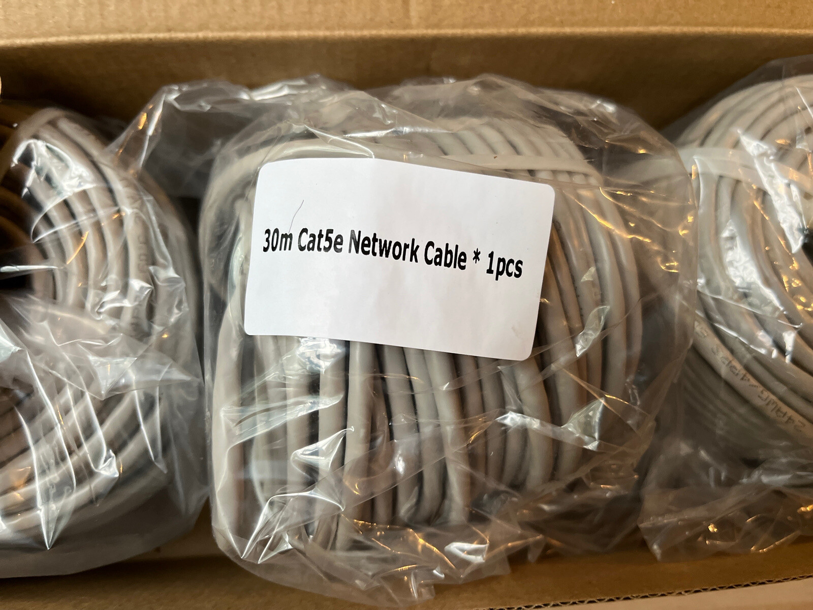 Lorex Corporation CAT5E NON-UL Extension Cable Model CBL100C5PK4B 4PK 100 Feet