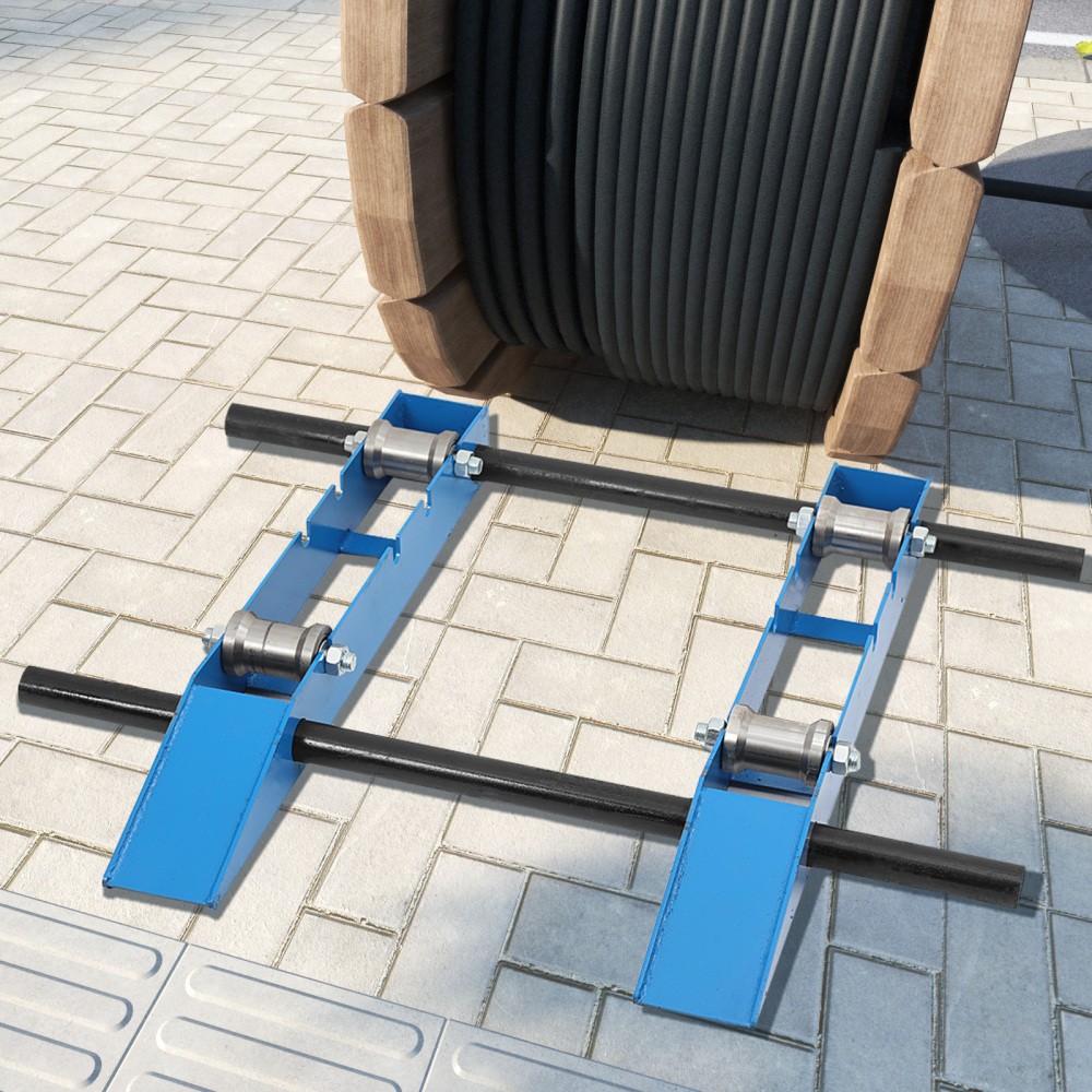 Cable Drum Roller Reel Dispenser Cable Roller Stand for Wire Reel Diameter