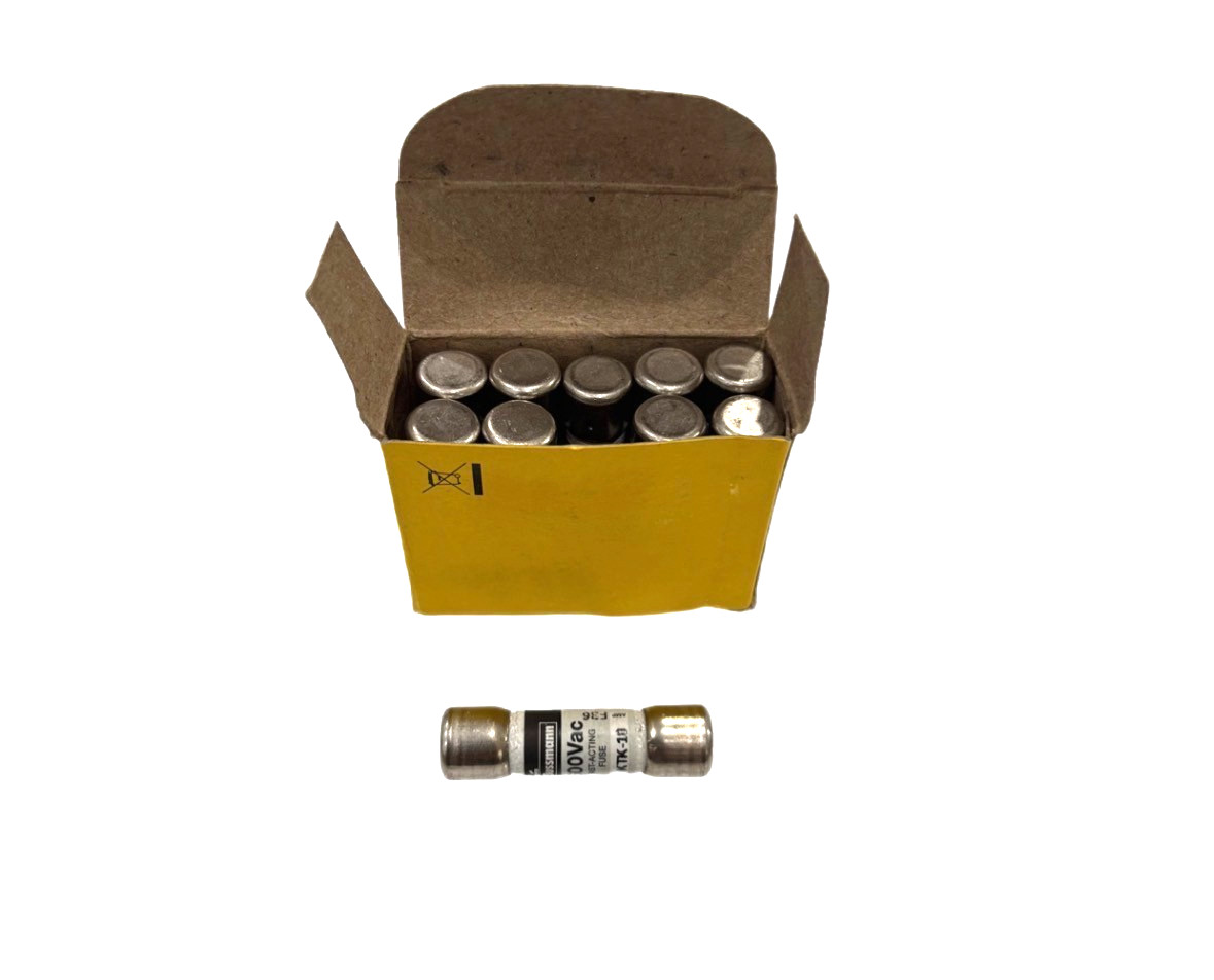 EATON BUSSMANN KTK-10 FUSES 600V – BOX OF 10 UNITS