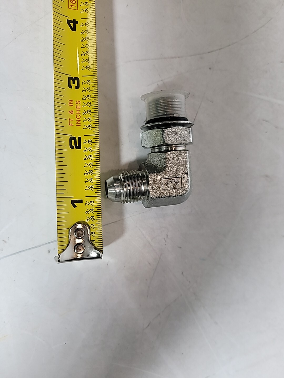 LOT OF 4 NEW Parker Electrical Fitting SMA-06 Elbow 3/8 O RING 90 DEGREE, STEEL