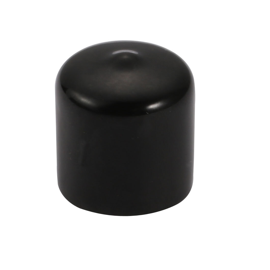 4Pcs 22mm Inner Dia PVC Flexible Vinyl End Cap Screw Protector Cover Black