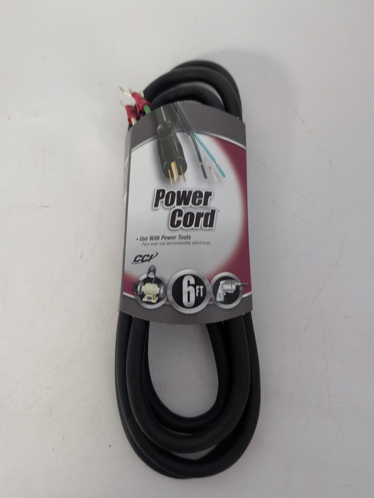 Appliance POWER CORD CCI COLEMAN CABLE 16/3 6FT 13A, 125V NEMA 5-15