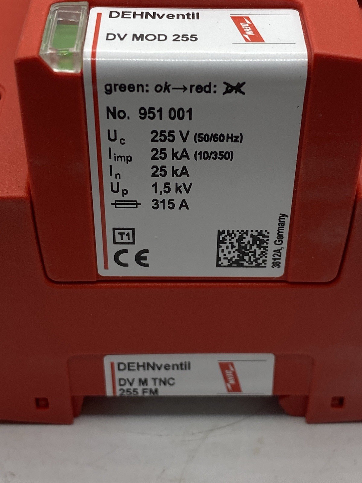 Dehn expansion valve DV M TNC 255 FM 951 305 230/400V combination arrester