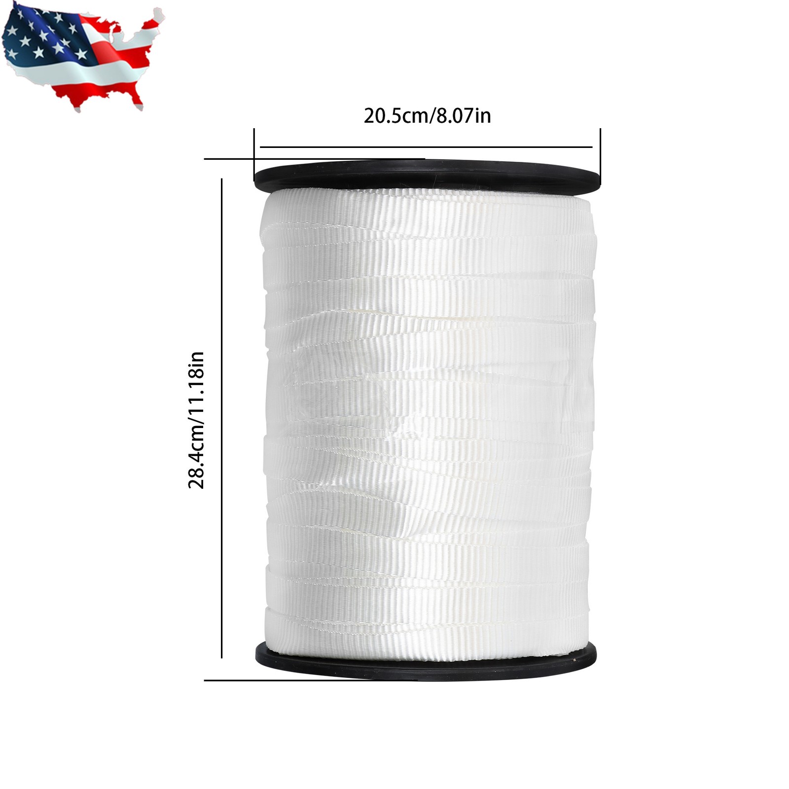 Polyester Pull Tape, 3/4″ x 600′ Mule Tape Flat Rope, 2500 lb Tensile Capacity