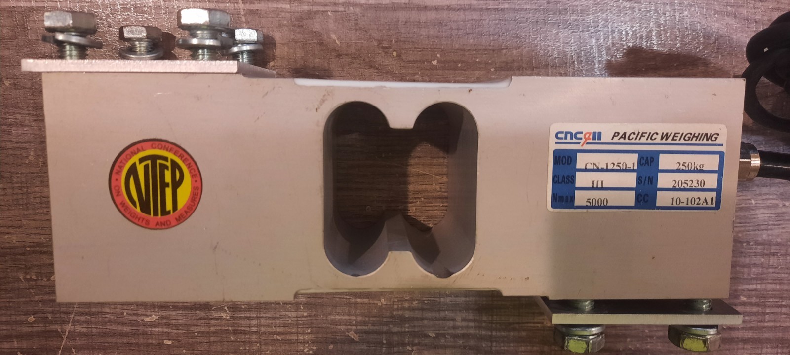 CNC ll Pacific Weighing CN-1250-1, 250kg Load Cell