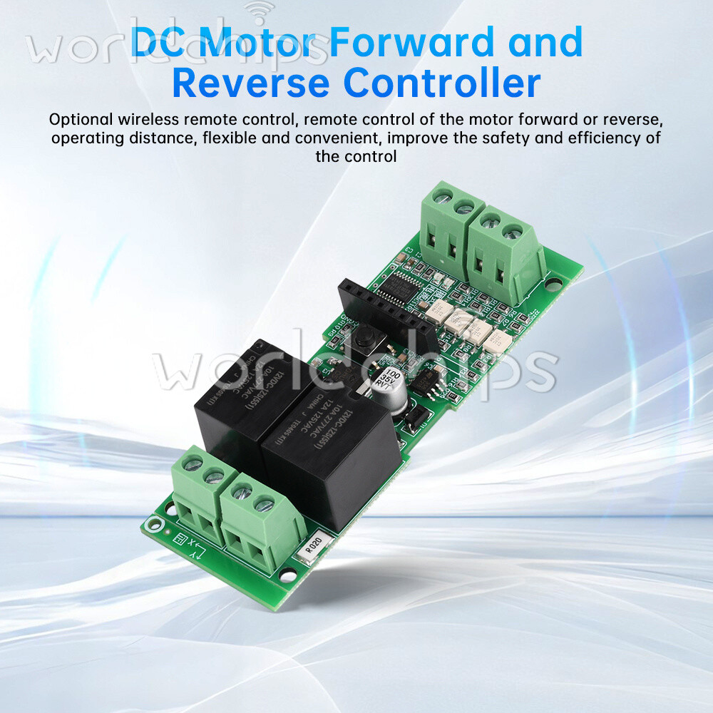 12V 24V 10A DC Motor Driver Forward Reverse Controller / Wireless Remote Control