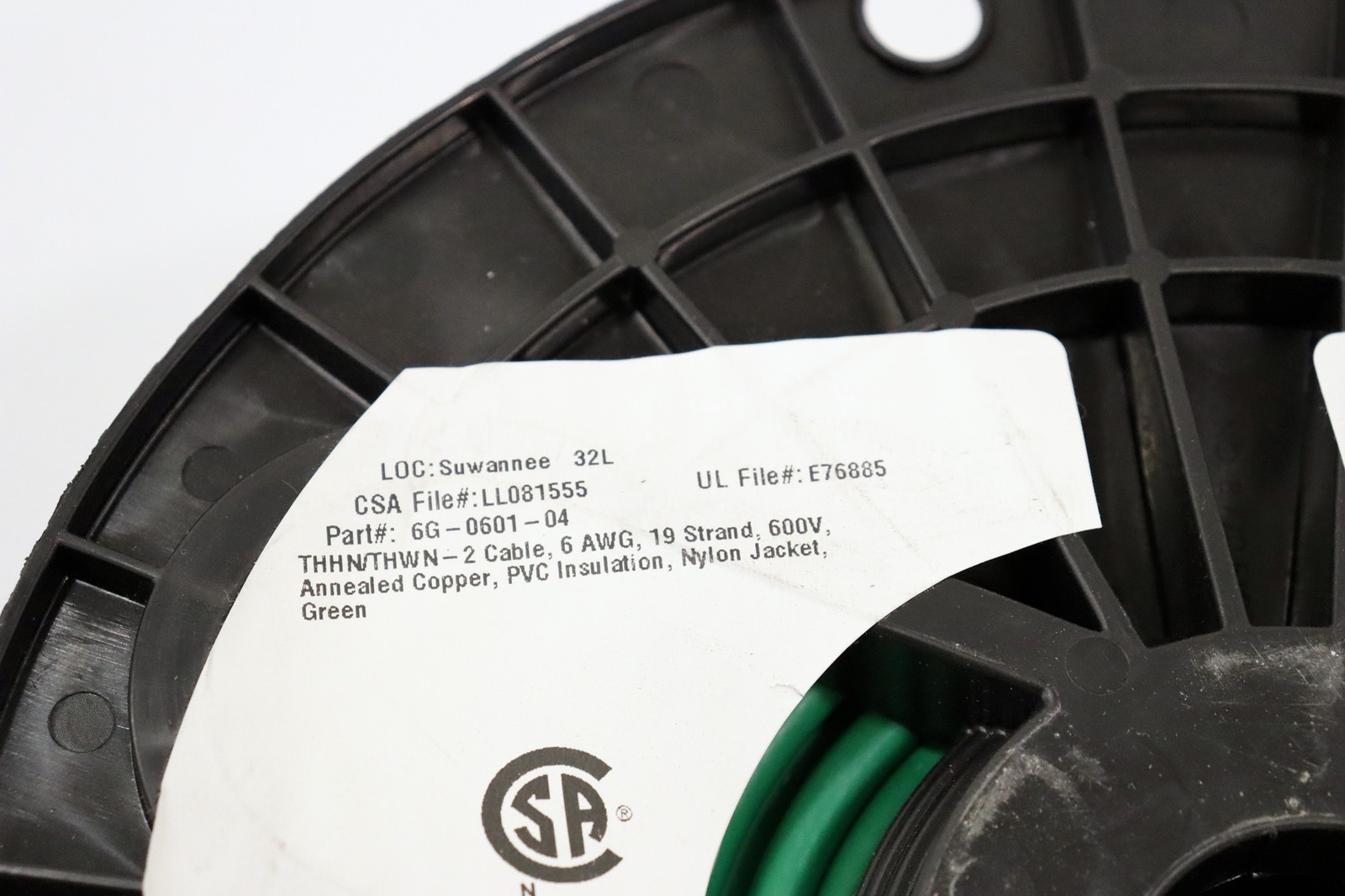Republic Wire 50 Feet Annealed Cooper PVC Insulation Wet/Dry 600V Green Wire