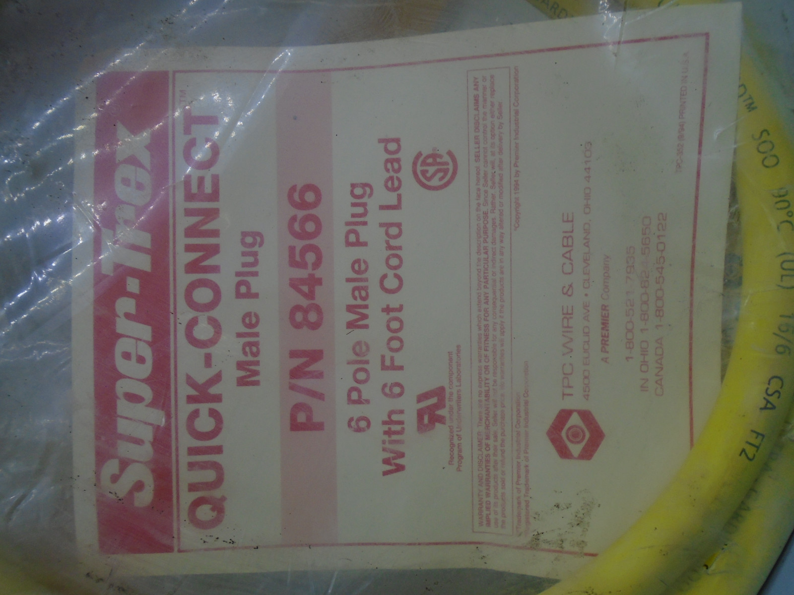 New old Stock TPC Super-Trex Quick Connect P/N 84566 W344